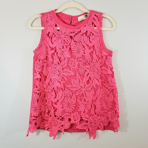 Anthropologie Tops - Anthropologie| Everleigh Lace Sleeveless top
